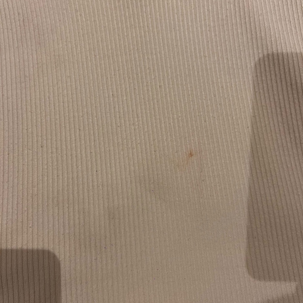 Massimo Dutti Cream Ribbed Top - Picture 2 of 5